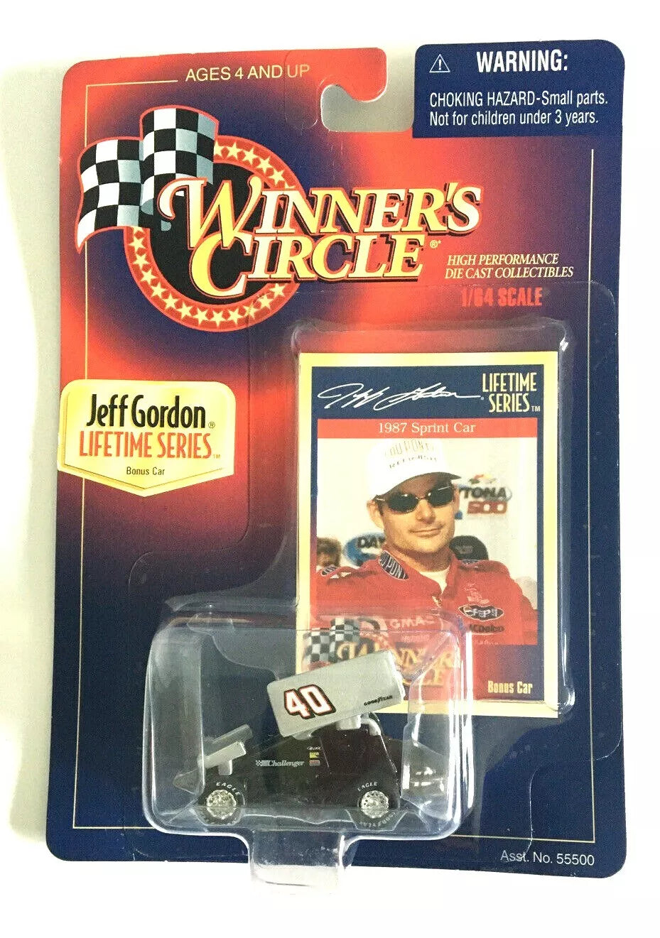 Jeff Gordon 1987 Challenger Sprint Car Winner's Circle Lifetime Series 1:64