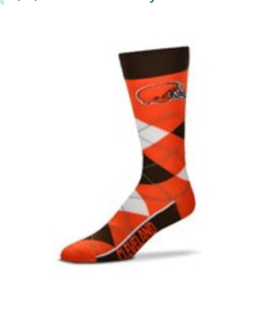 Cleveland Browns Argyle Lineup Socks