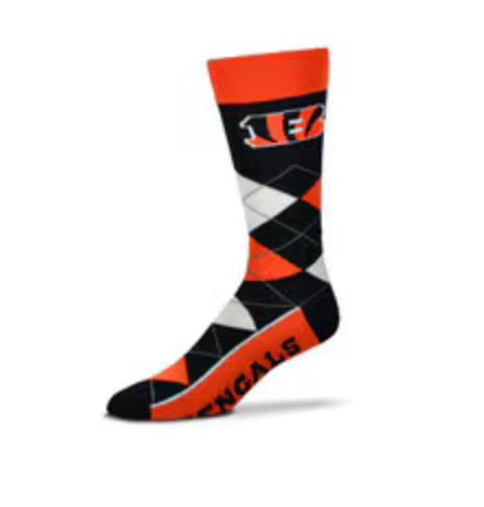 Cincinnati Bengals Argyle Lineup Socks