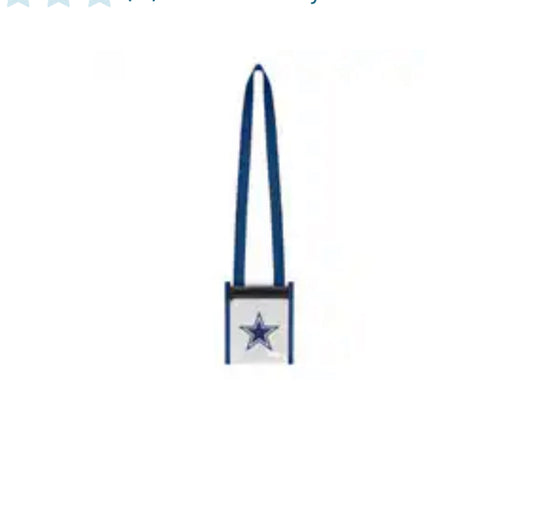 Dallas Cowboys Clear Crossbody Tote Bag