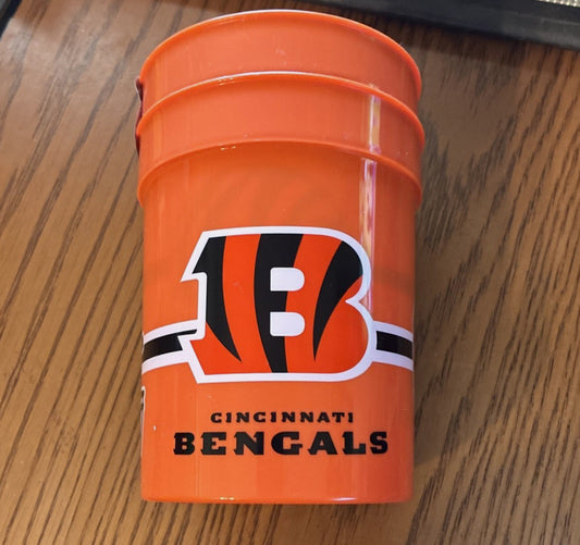 Cincinnati Bengals Orange Plastic Drink Party Cups Set Of 2