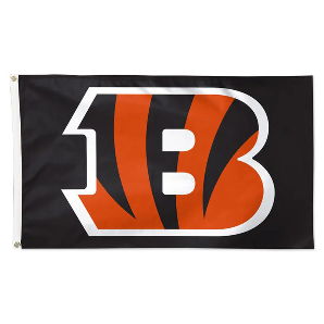 CINCINNATI BENGALS 3' X 5' TEAM FLAG - BLACK